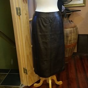 Genuine leather skirt spring trend 2020